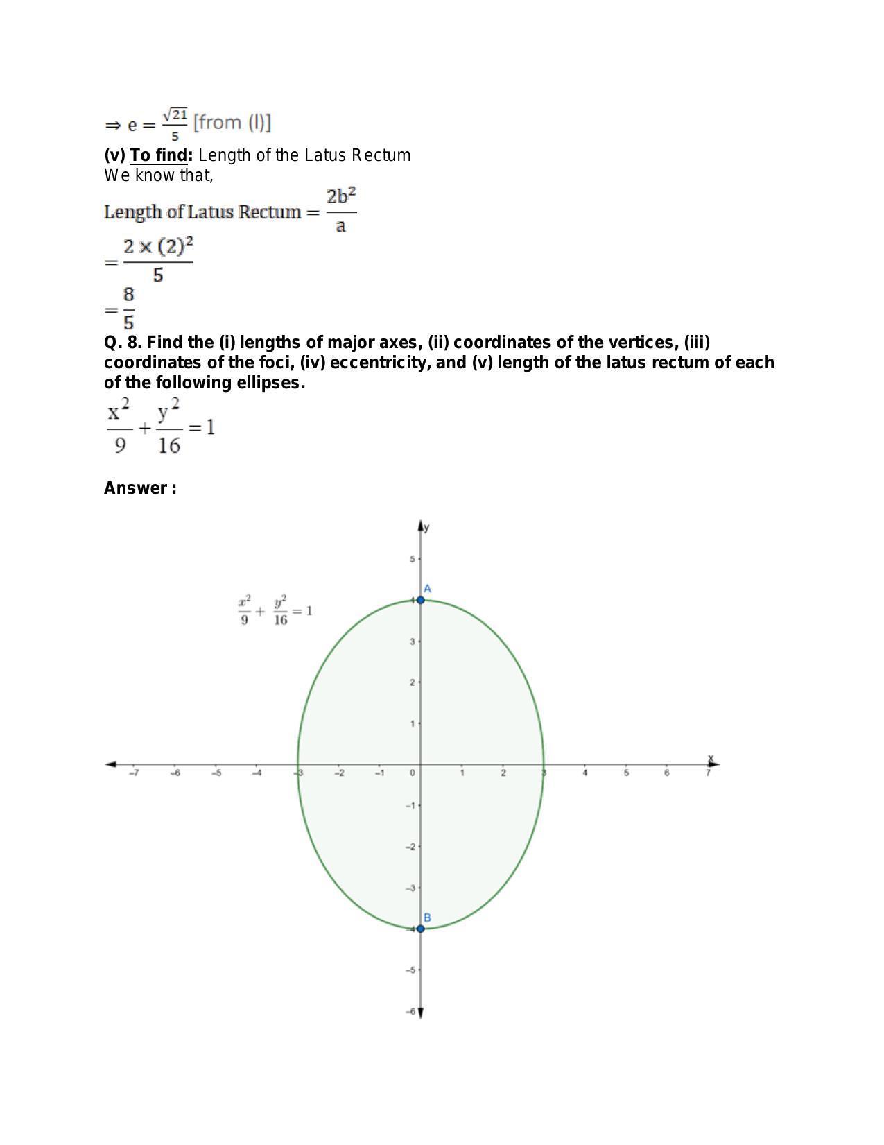 Chapter 23: Ellipse: RS Aggarwal Class 11 Solutions - Page 20