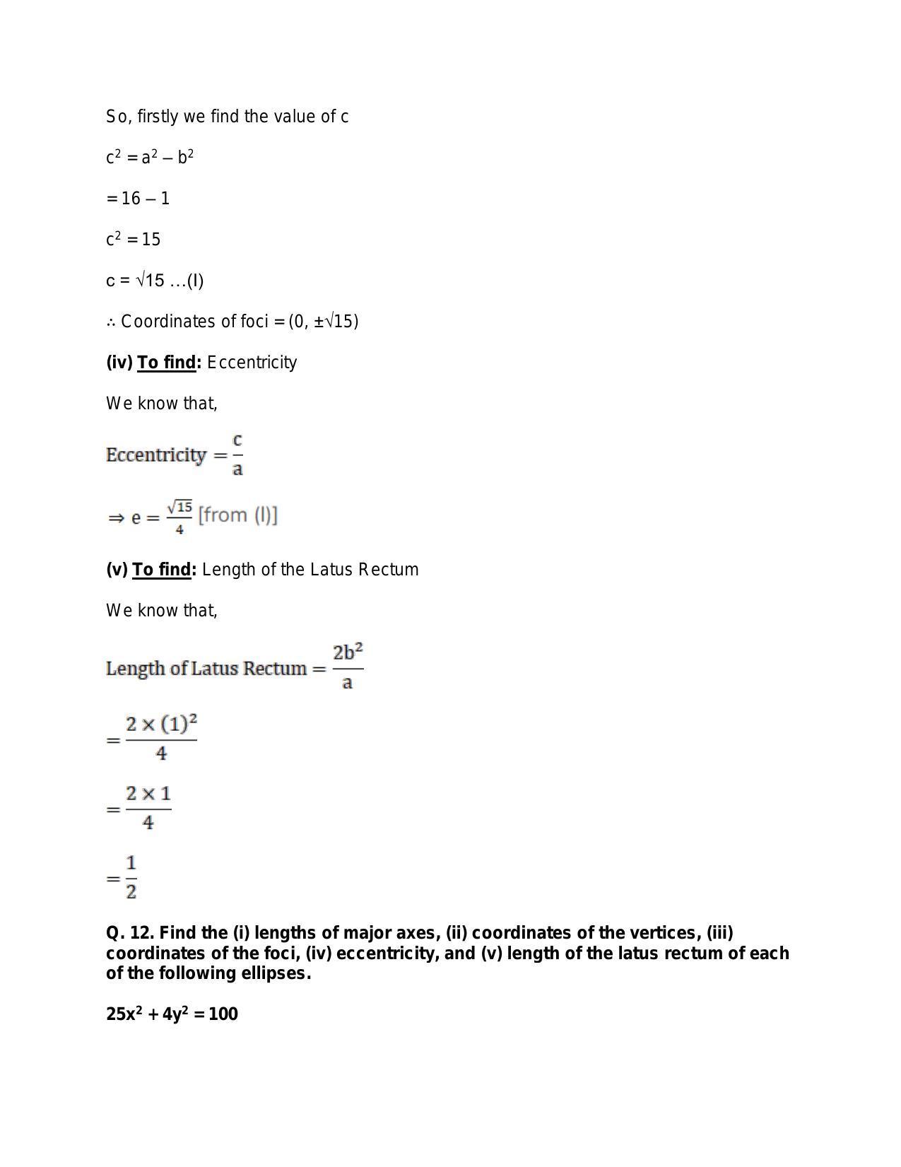 Chapter 23: Ellipse: RS Aggarwal Class 11 Solutions - Page 31