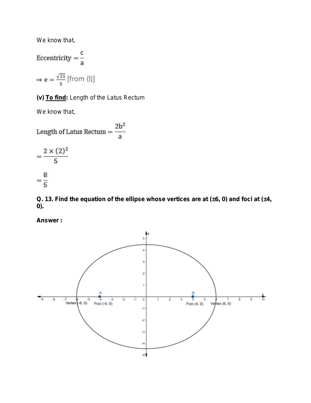 Chapter 23: Ellipse: RS Aggarwal Class 11 Solutions - Page 34