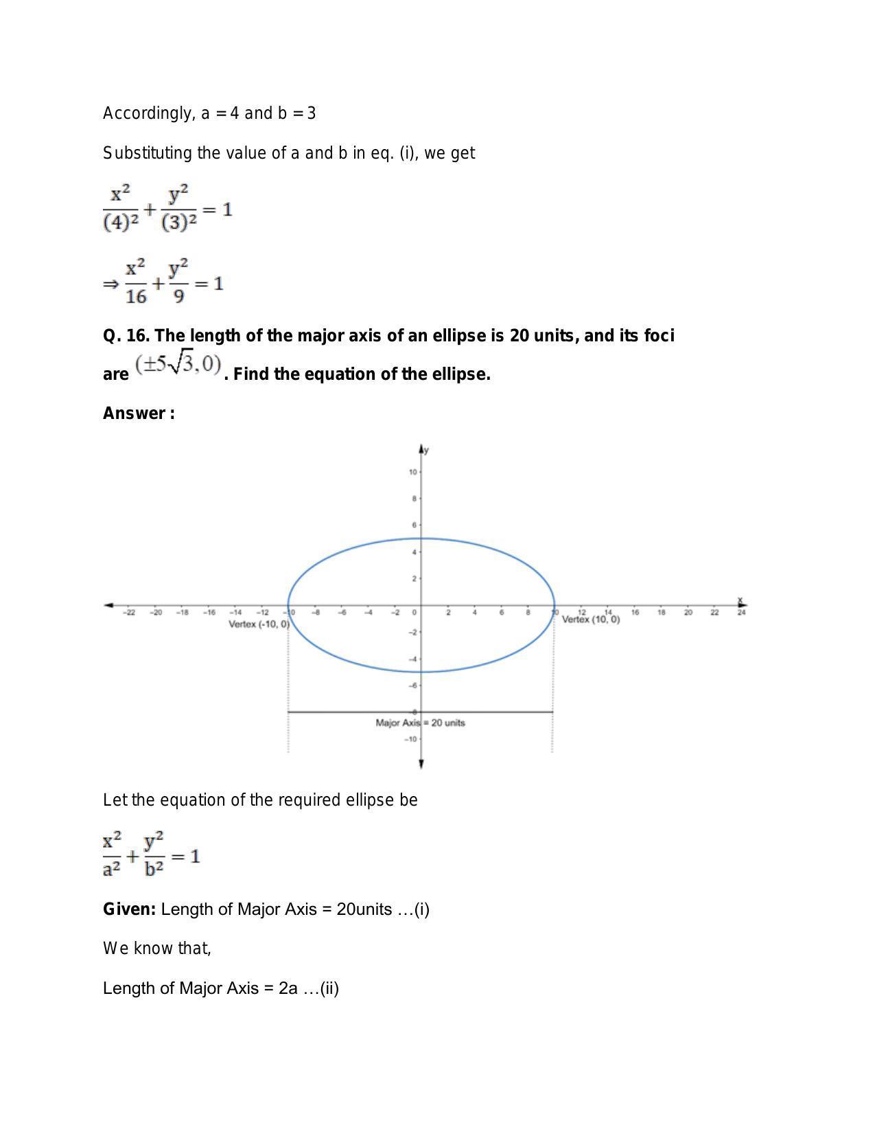 Chapter 23: Ellipse: RS Aggarwal Class 11 Solutions - Page 38