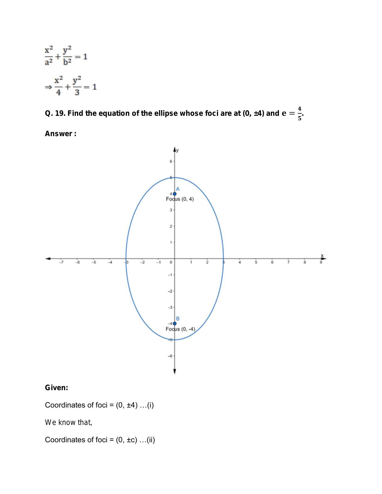 Chapter 23: Ellipse: RS Aggarwal Class 11 Solutions - Page 43