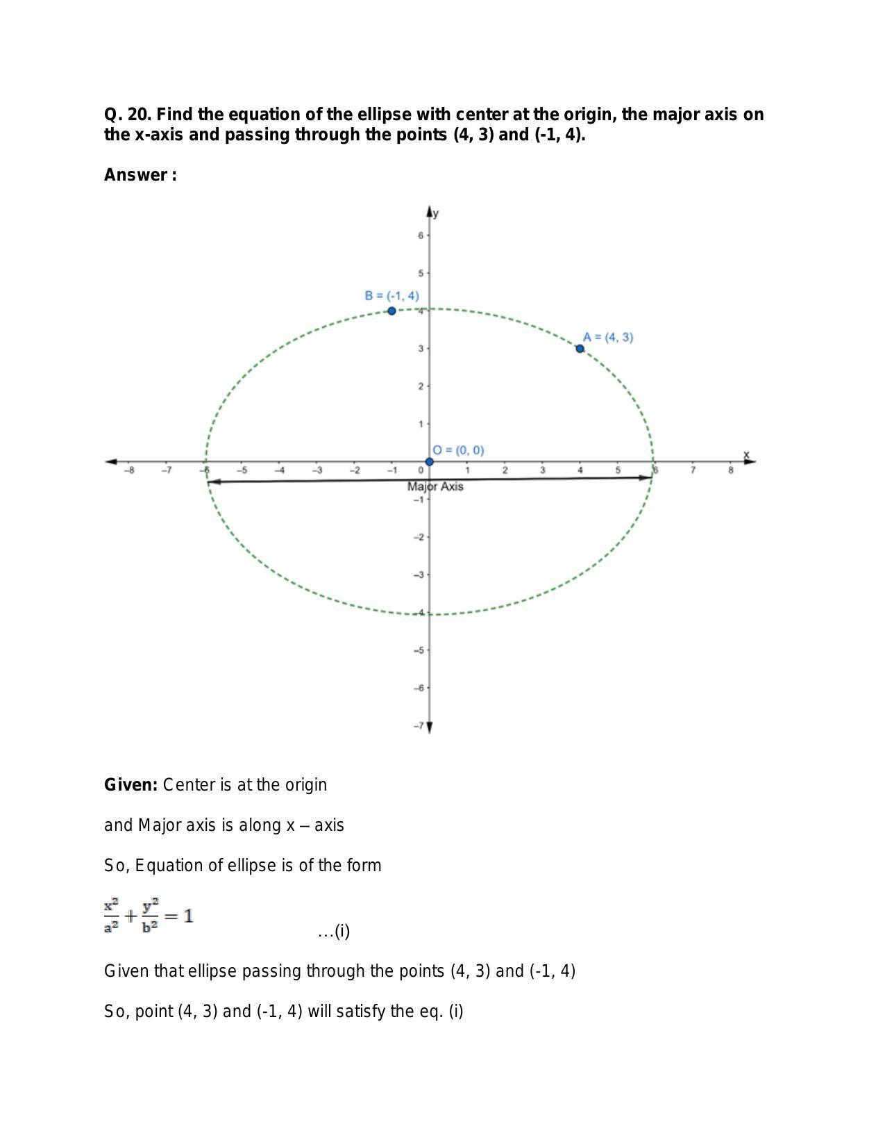 Chapter 23: Ellipse: RS Aggarwal Class 11 Solutions - Page 45