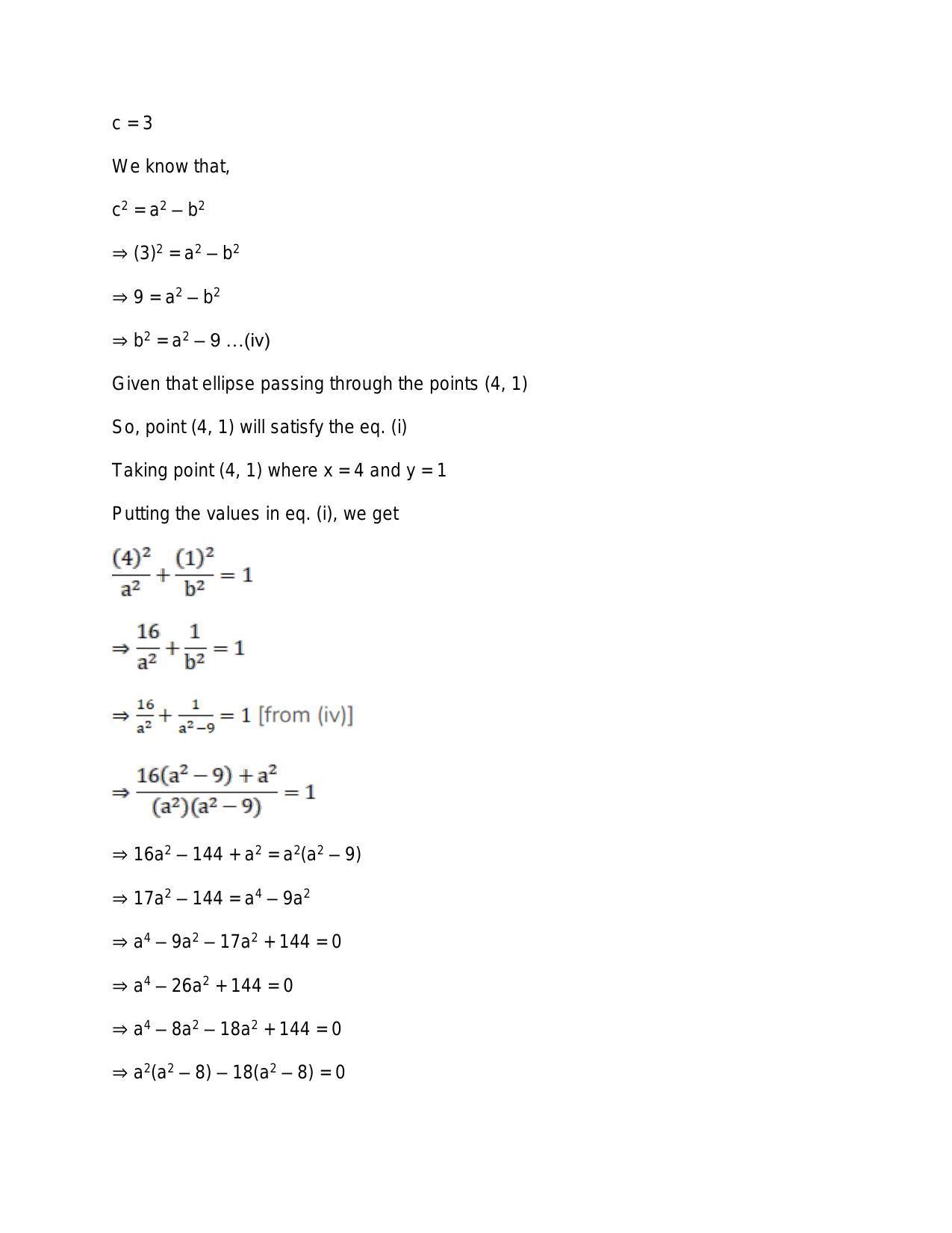 Chapter 23: Ellipse: RS Aggarwal Class 11 Solutions - Page 52