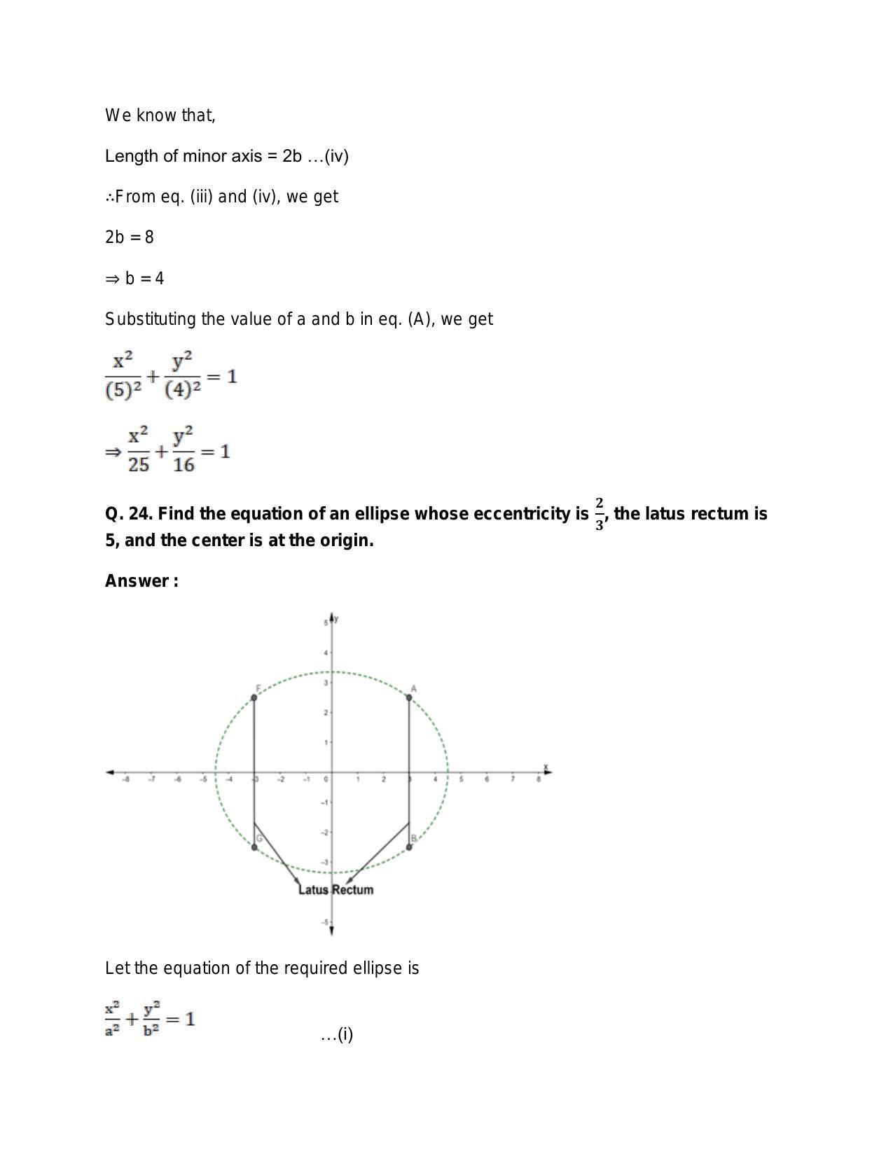 Chapter 23: Ellipse: RS Aggarwal Class 11 Solutions - Page 55