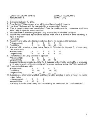 CBSE Class 12 Economics Revision Sheet 8