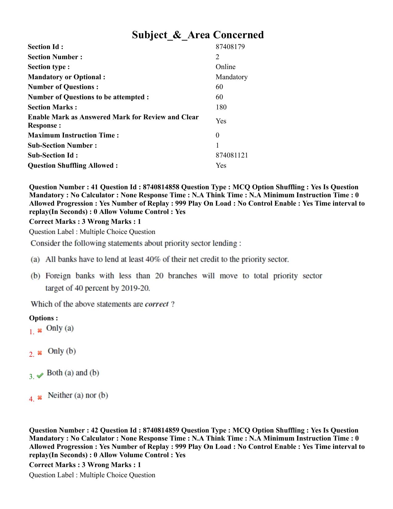 BHU RET Agricultural Economics 2020 Question Pape - Page 28