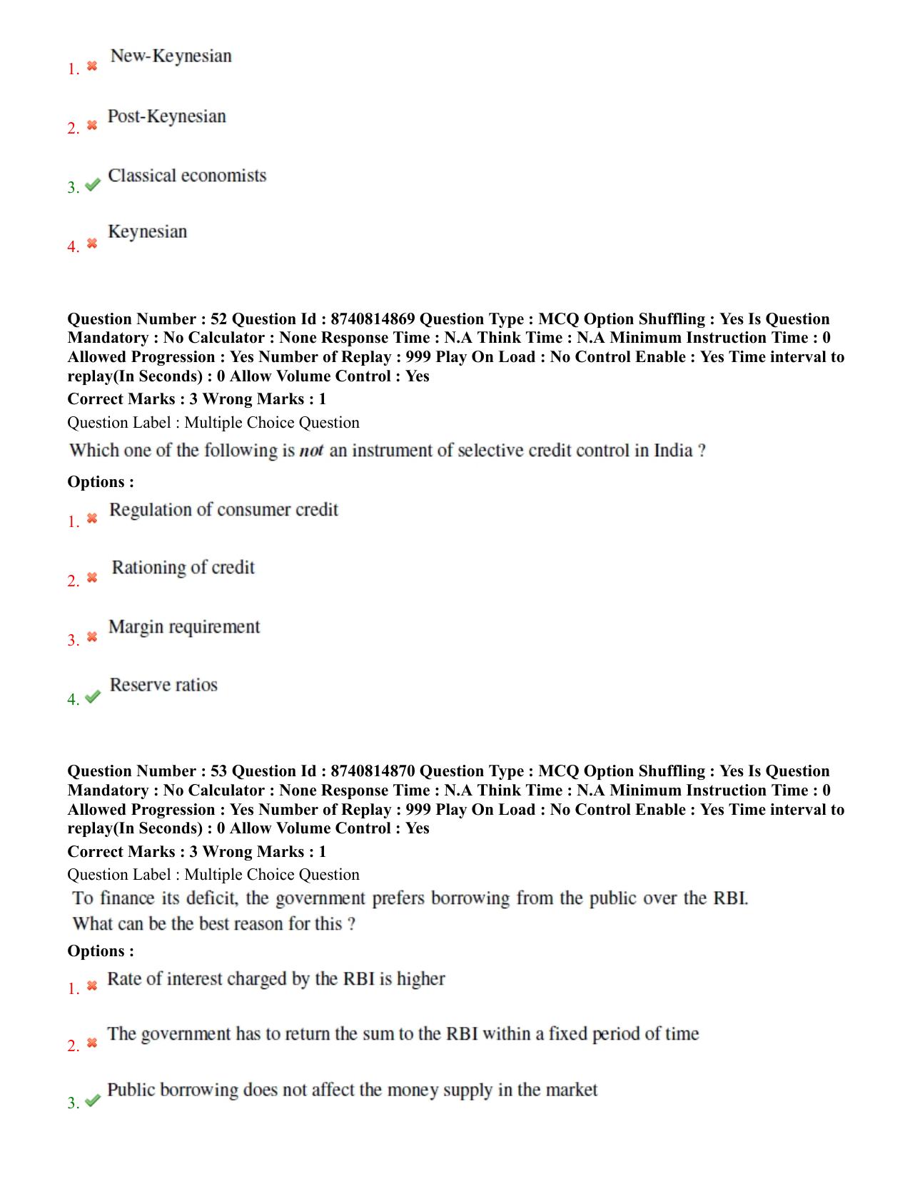 BHU RET Agricultural Economics 2020 Question Pape - Page 33