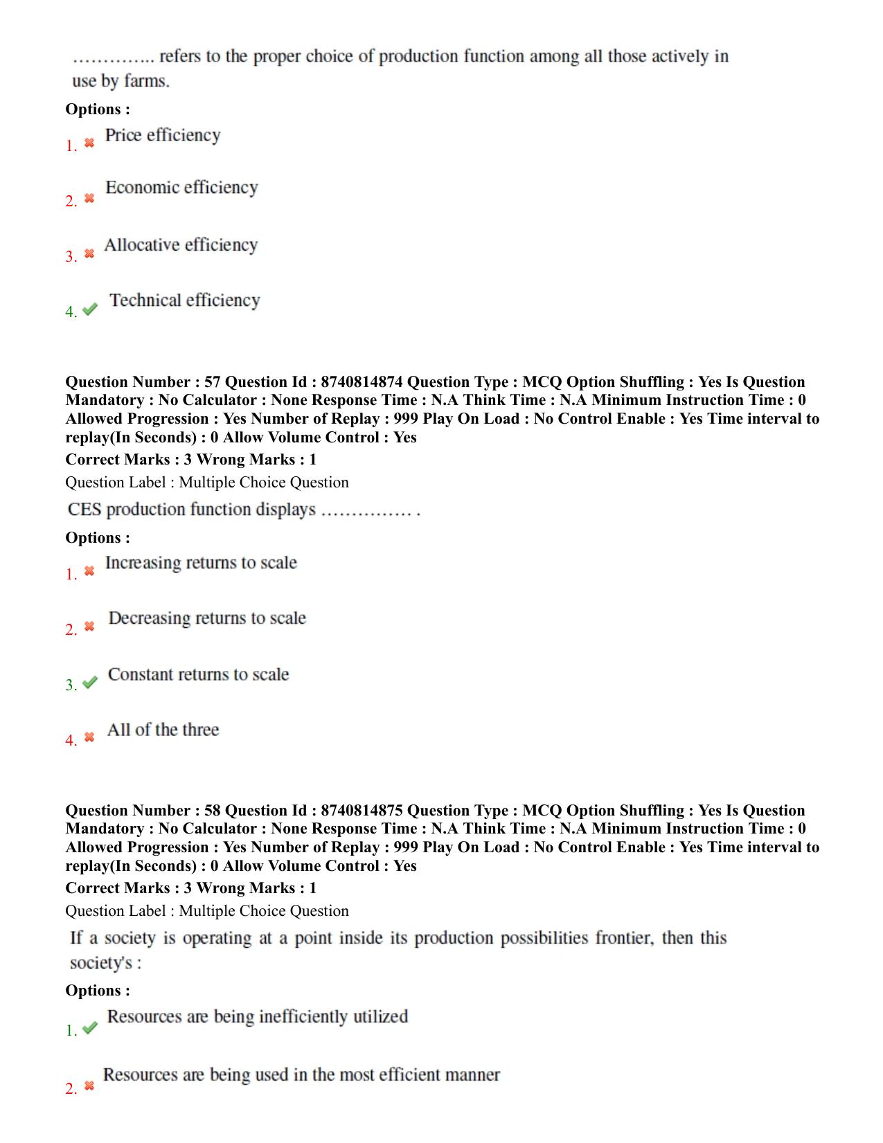 BHU RET Agricultural Economics 2020 Question Pape - Page 35