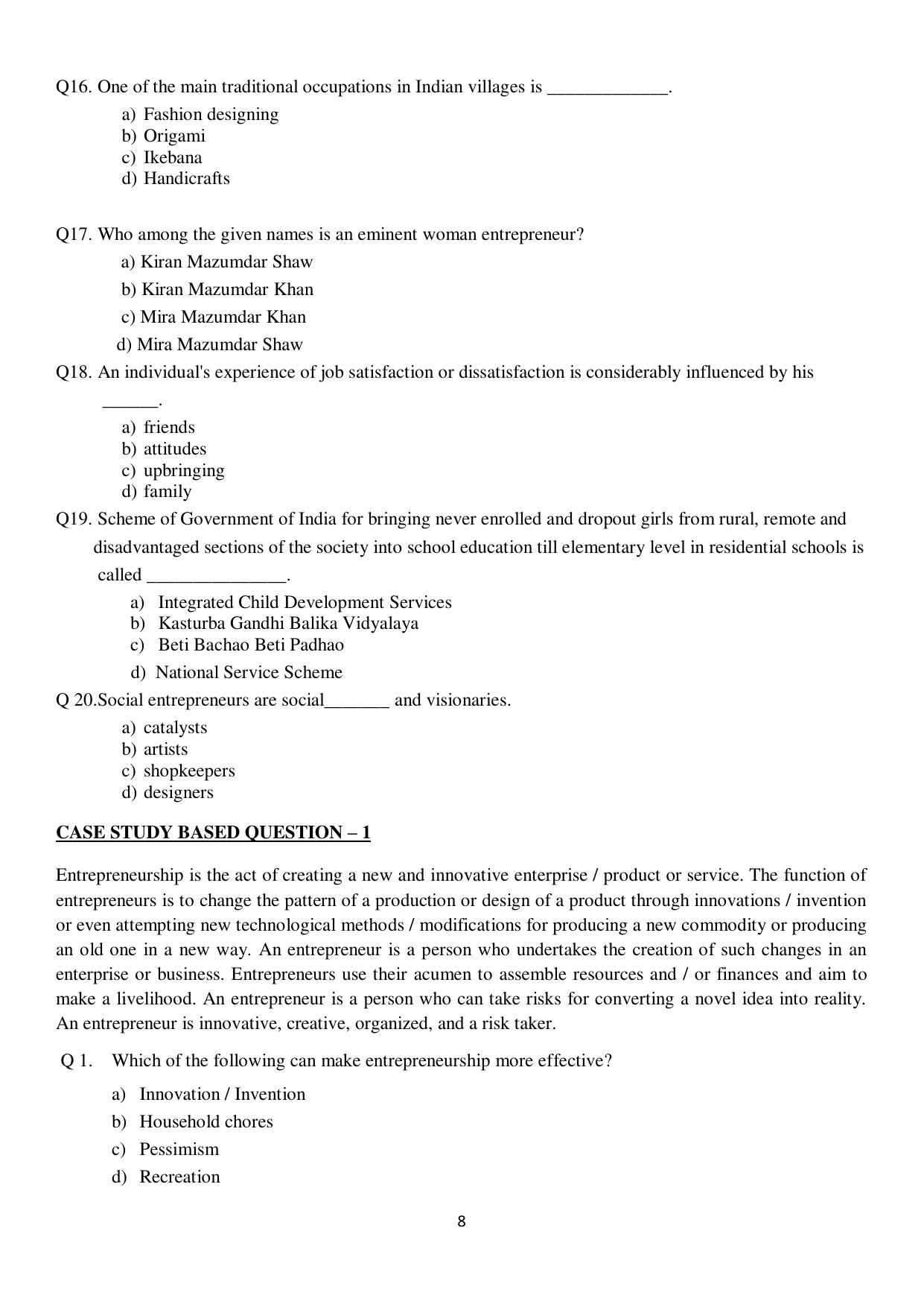 Edudel Class 12 Home Science (English Medium) Question Bank - Page 4