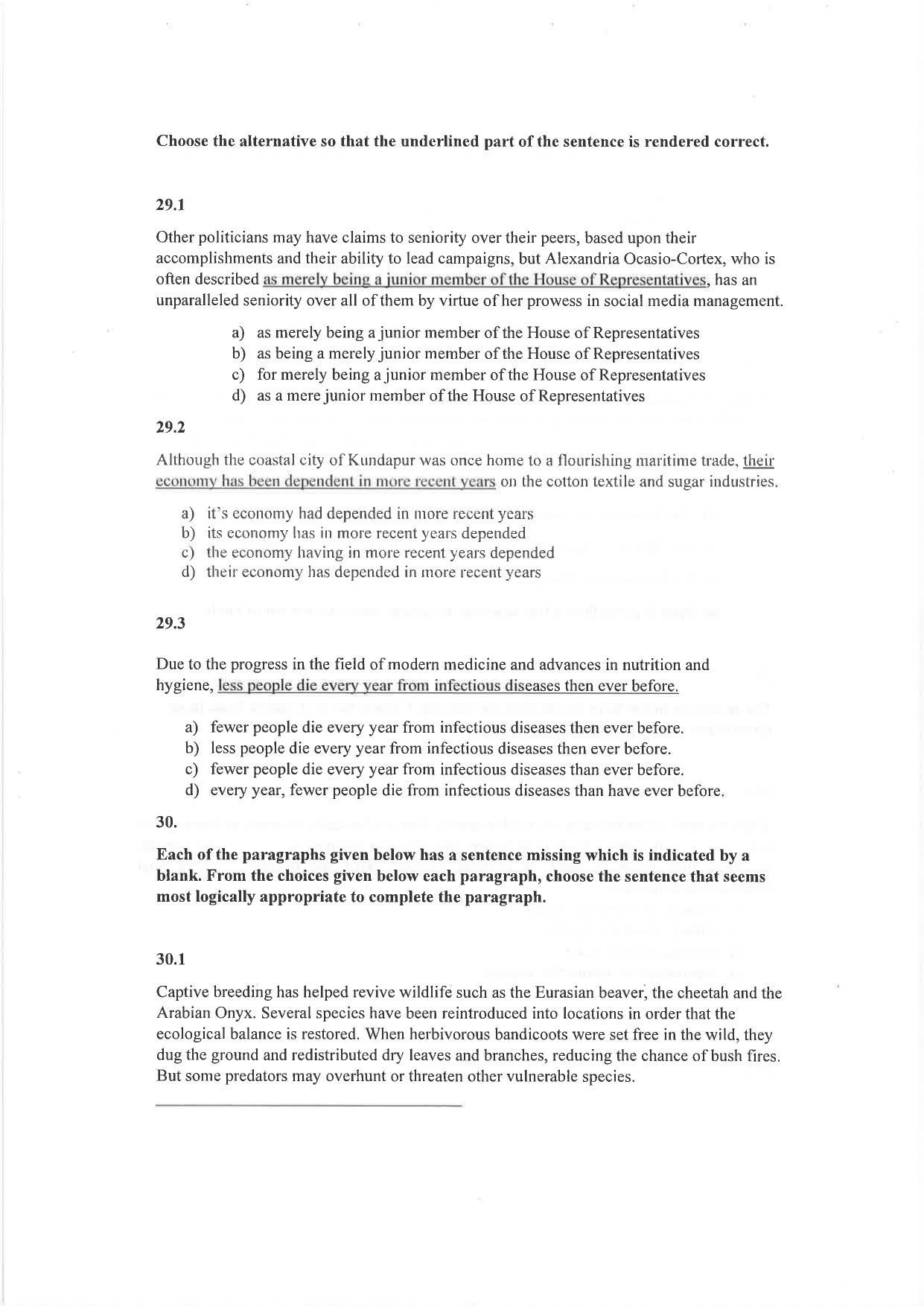 IIM Indore IPM 2021 Question Paper - Page 11