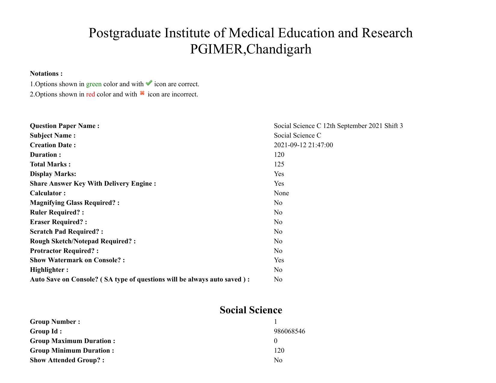 ICMR JRF 2021 Question Paper with Answers - Page 47