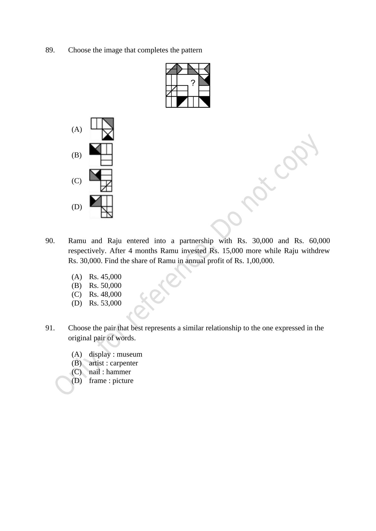 CUSAT CAT 2021 MCA Question Paper - Page 23