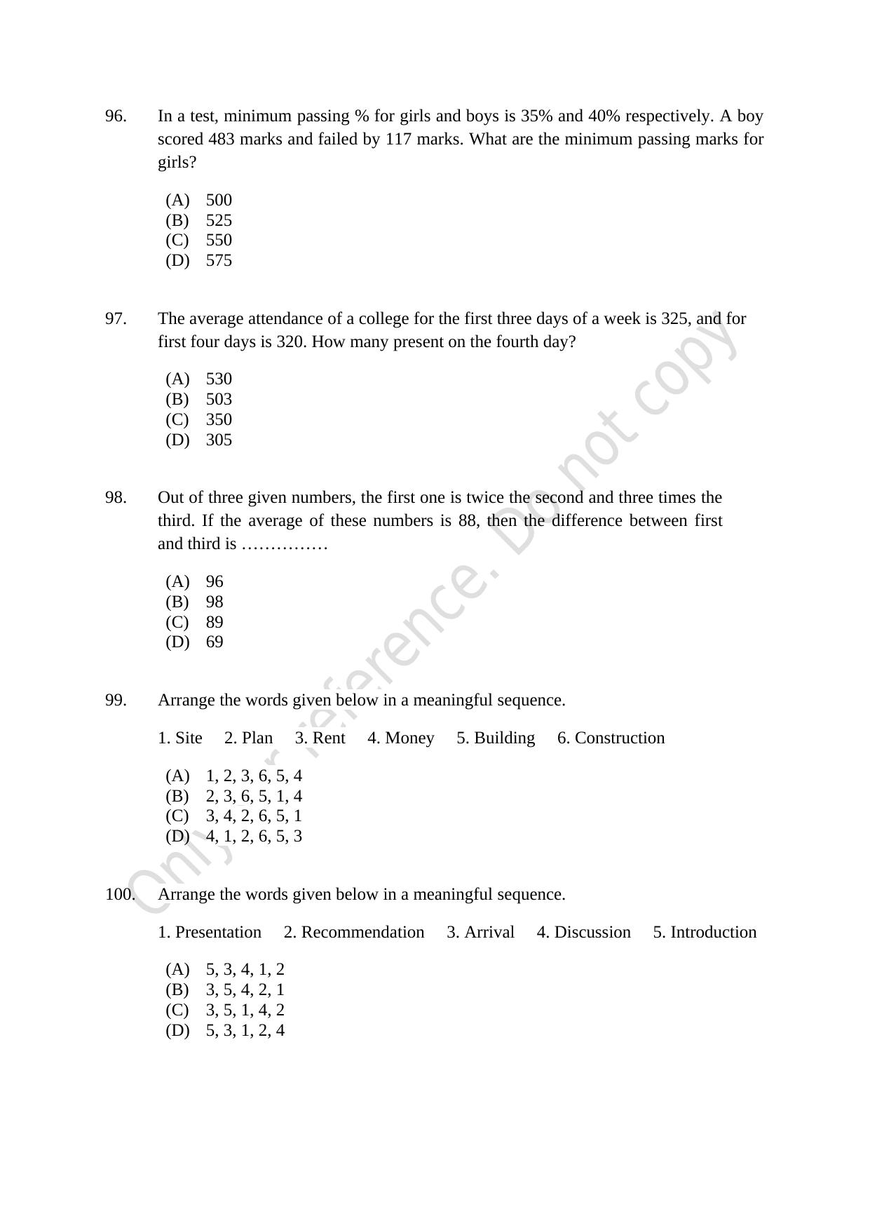 CUSAT CAT 2021 MCA Question Paper - Page 25