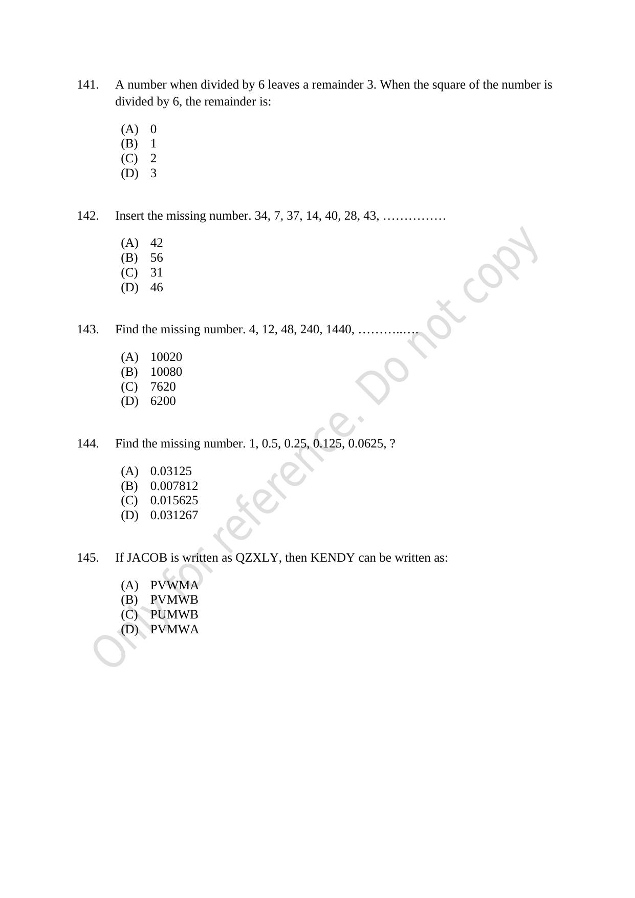 CUSAT CAT 2021 MCA Question Paper - Page 38