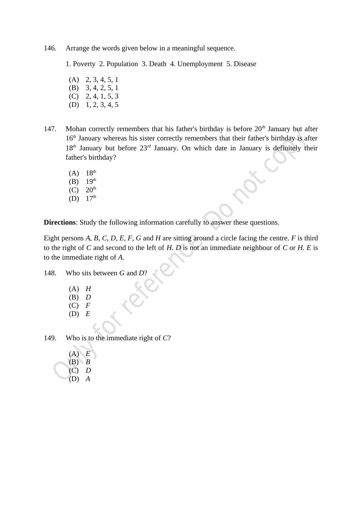 CUSAT CAT 2021 MCA Question Paper - Page 39