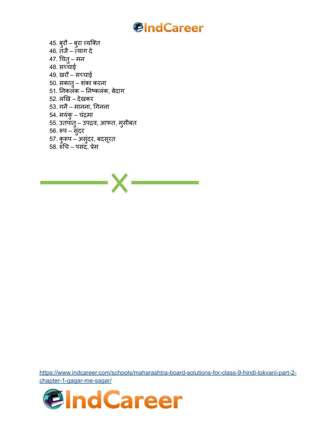 Maharashtra Board Solutions for Class 9- Hindi Lokvani (Part 2): Chapter 1- गागर में सागर - Page 13