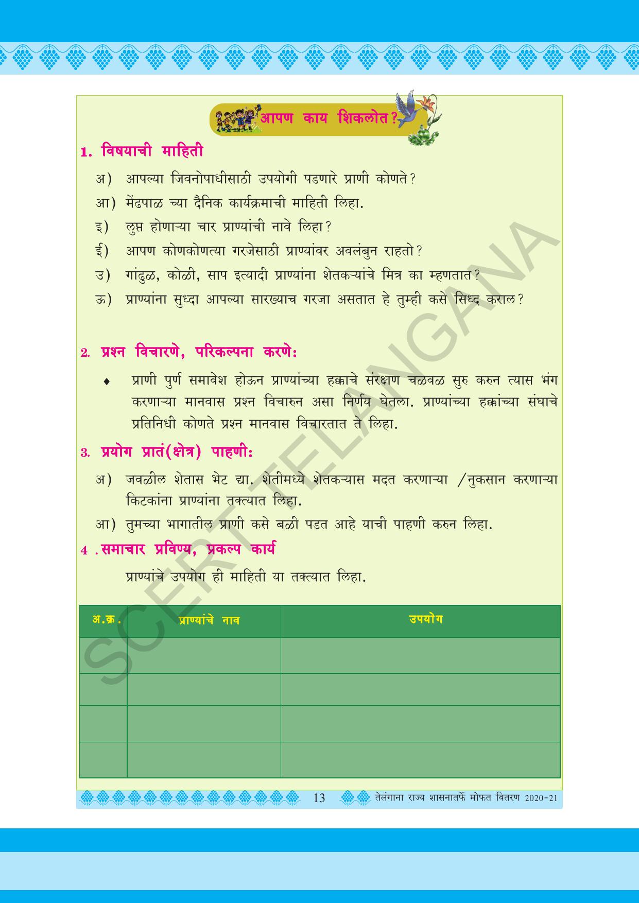 TS SCERT Class 5 Environmental Science (Marathi Medium) Text Book - Page 23