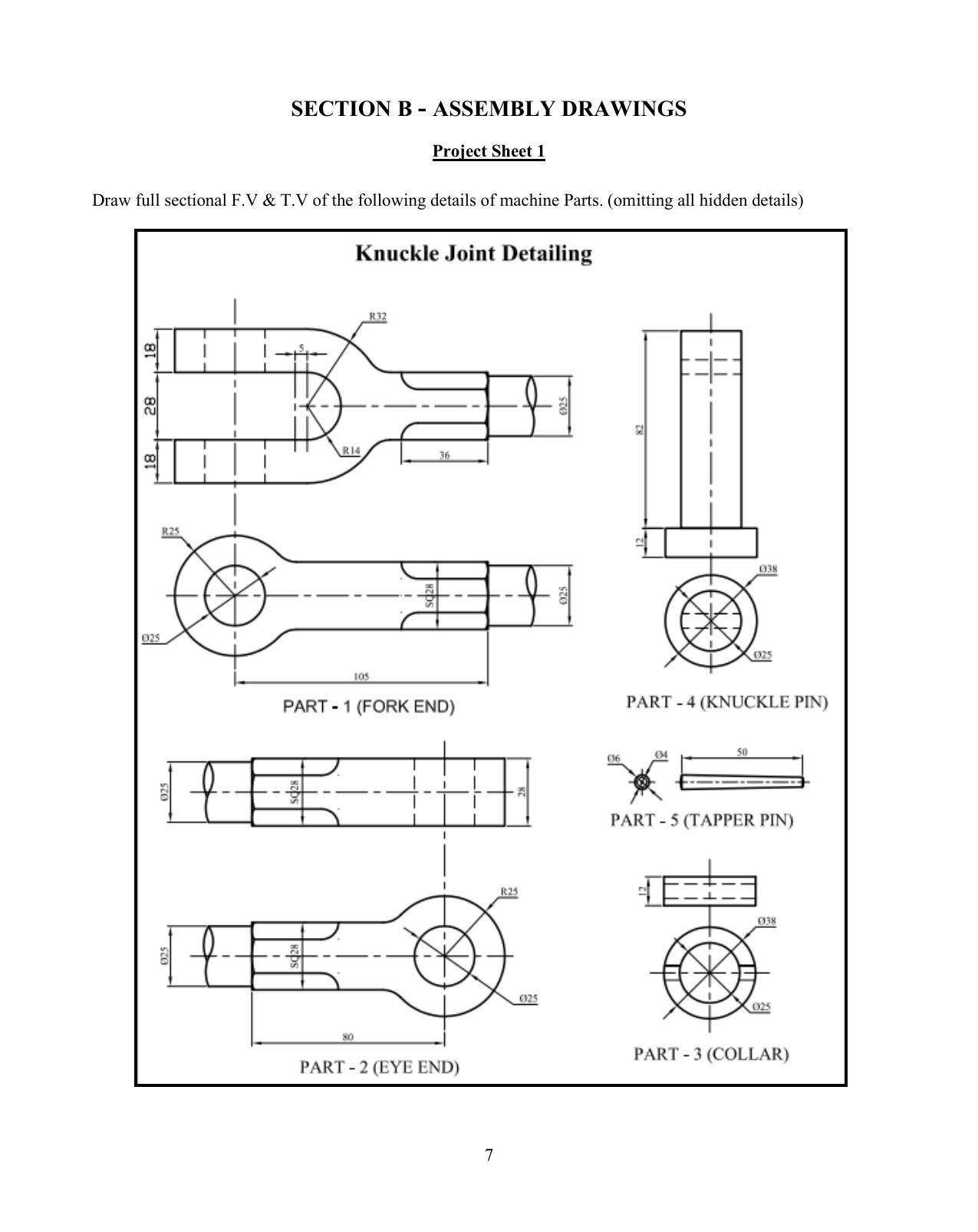 ISC Class 12 Geometrical and Mechanical Drawing Syllabus - Page 7