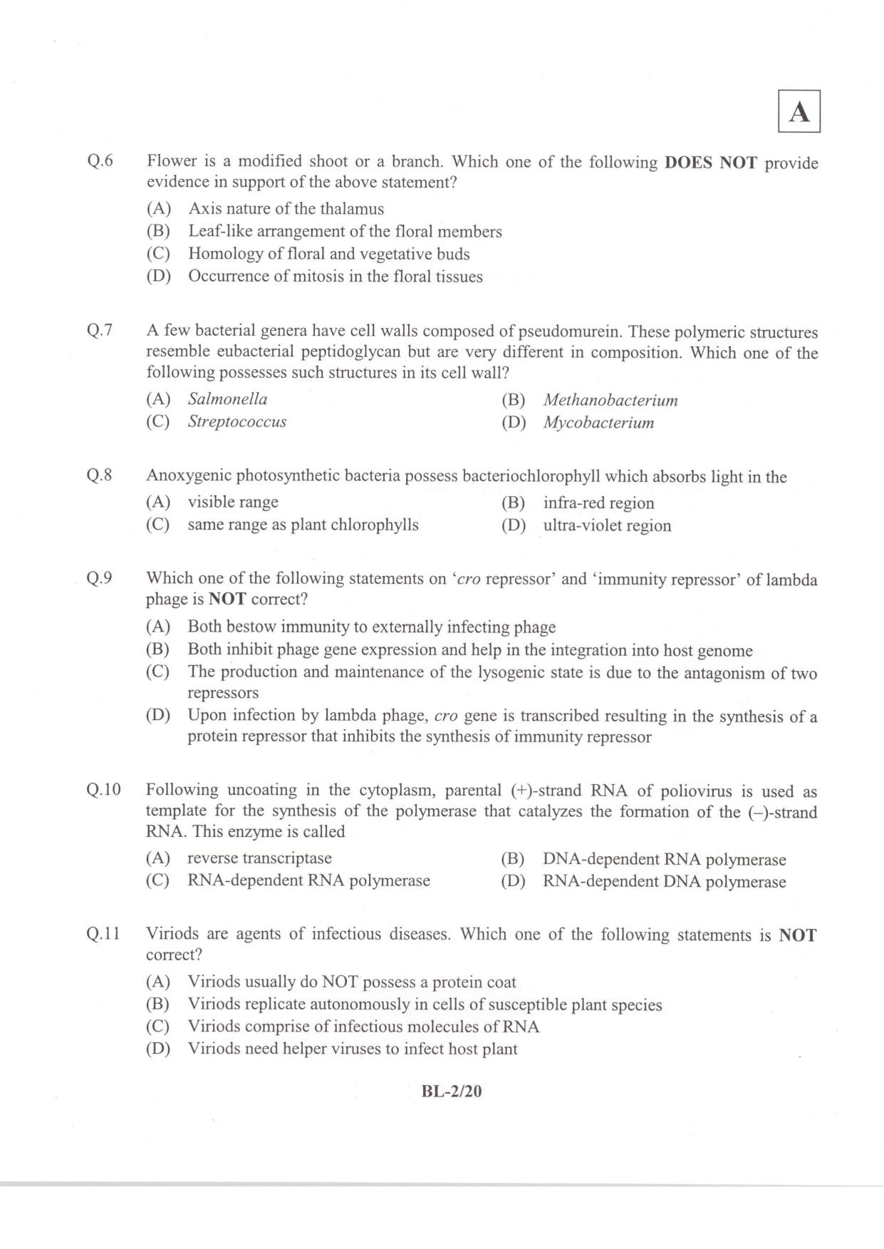 JAM 2014: BL Question Paper - Page 4
