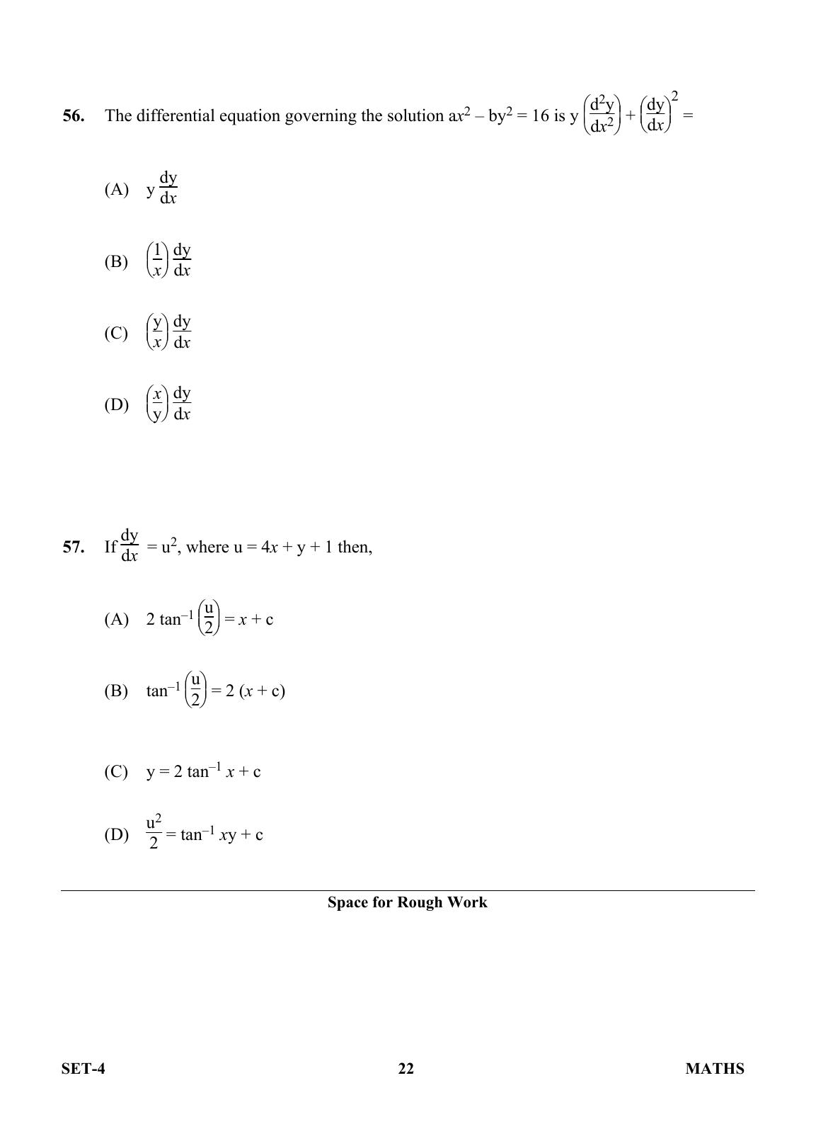 OJEE 2013 Maths Set 4 Question Paper  - Page 20