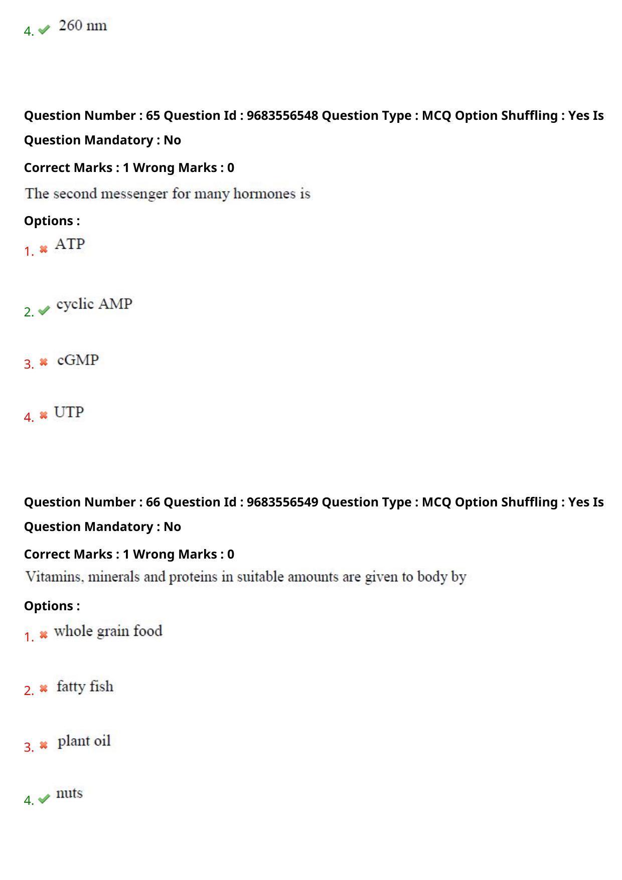 TS CPGET 2021 M.Sc. Nutrition and Dietetics (Shift 2) Question Paper with Answer Key - Page 33