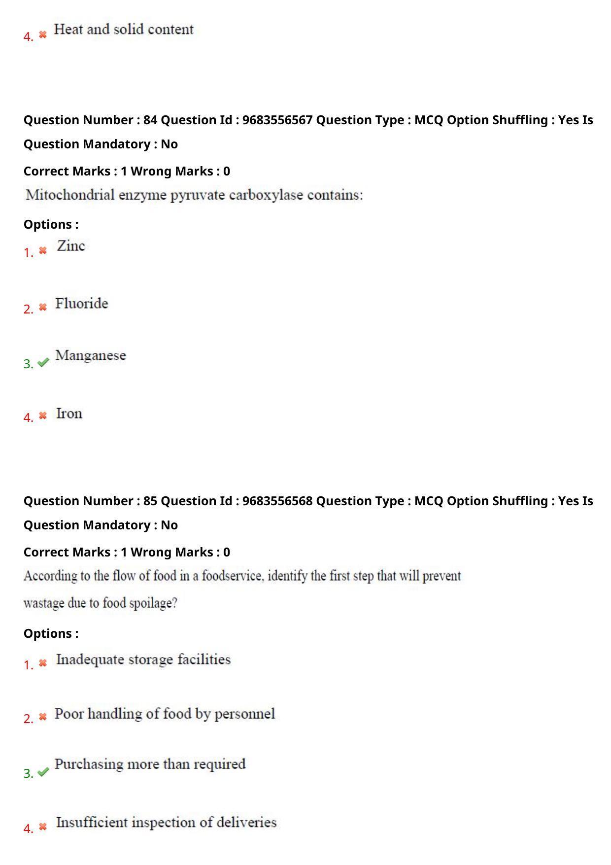 TS CPGET 2021 M.Sc. Nutrition and Dietetics (Shift 2) Question Paper with Answer Key - Page 42