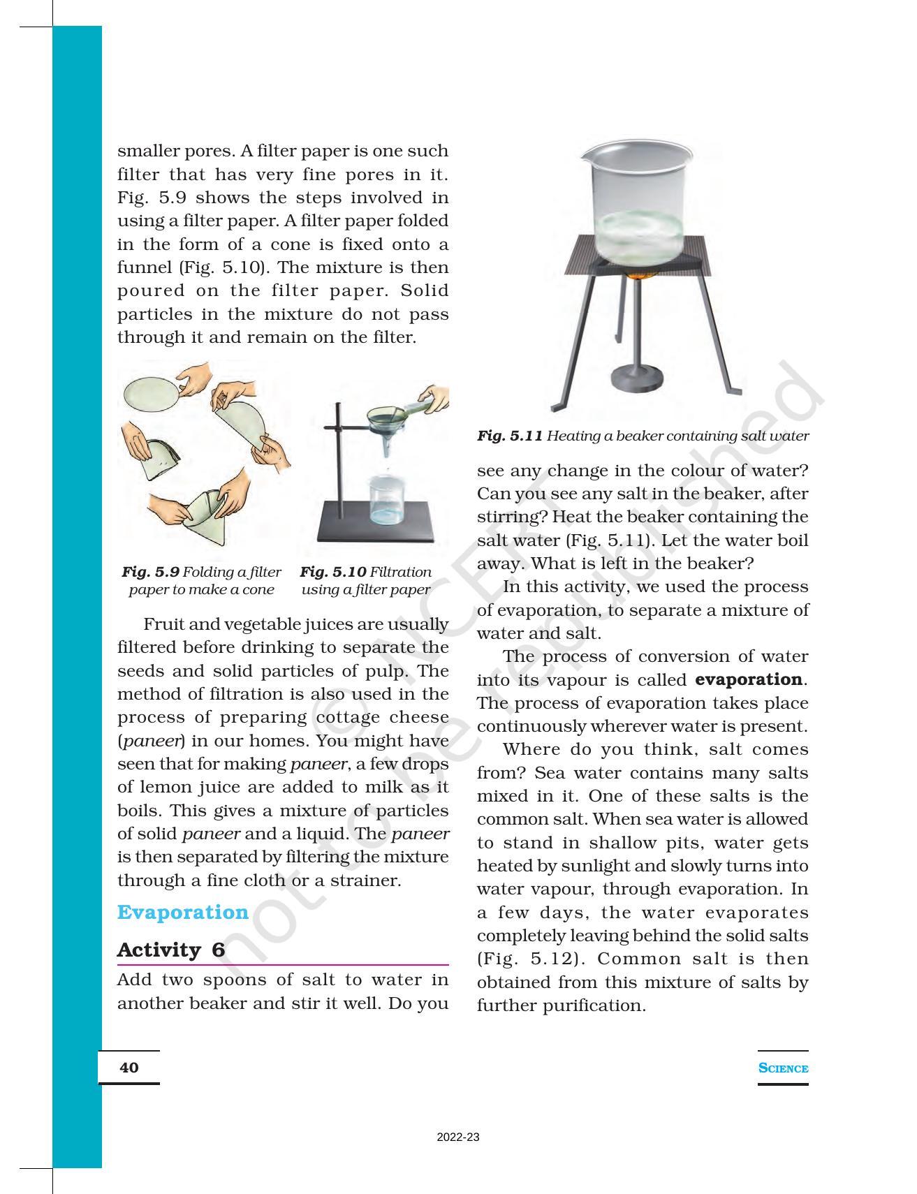 NCERT Book for Class 6 Science: Chapter 5-Separation of Substances - Page 6