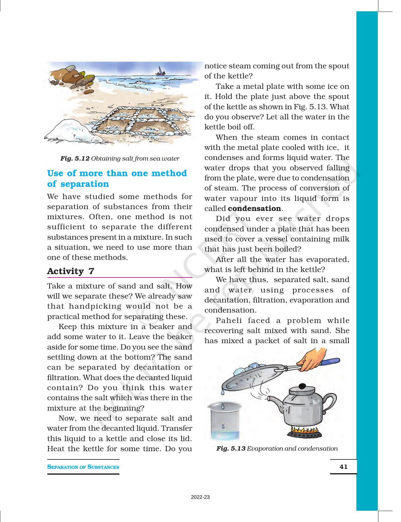 NCERT Book for Class 6 Science: Chapter 5-Separation of Substances - Page 7