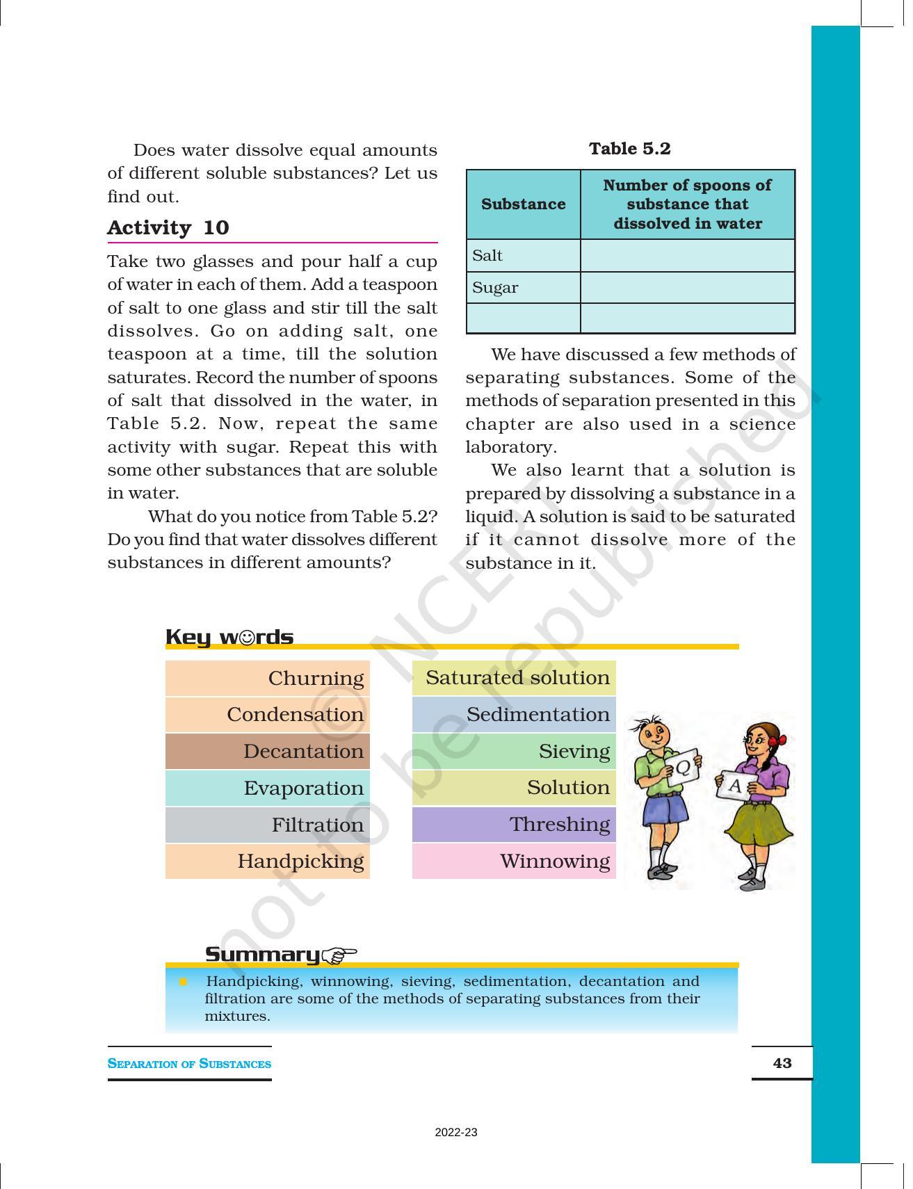 NCERT Book for Class 6 Science: Chapter 5-Separation of Substances - Page 9