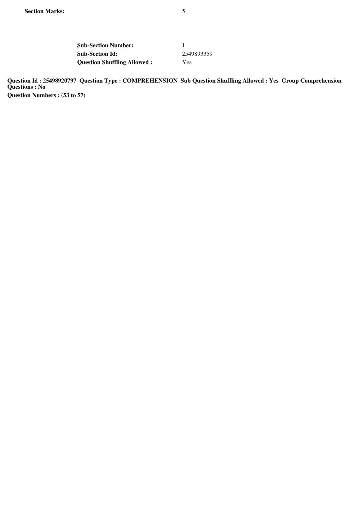 MP CPCT 23rd Feb 2020 Question Paper Shift 2 - Page 36