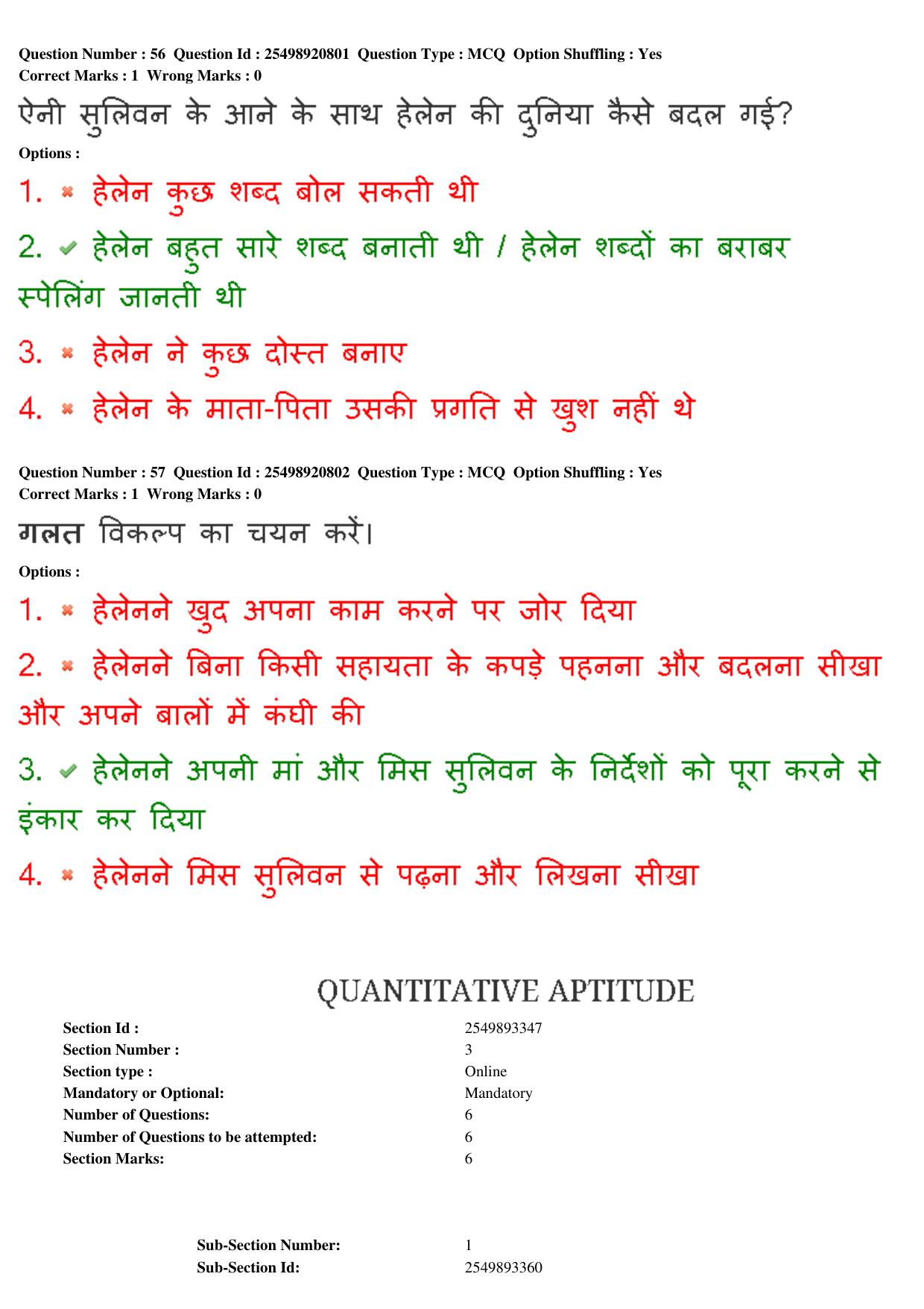 MP CPCT 23rd Feb 2020 Question Paper Shift 2 - Page 42