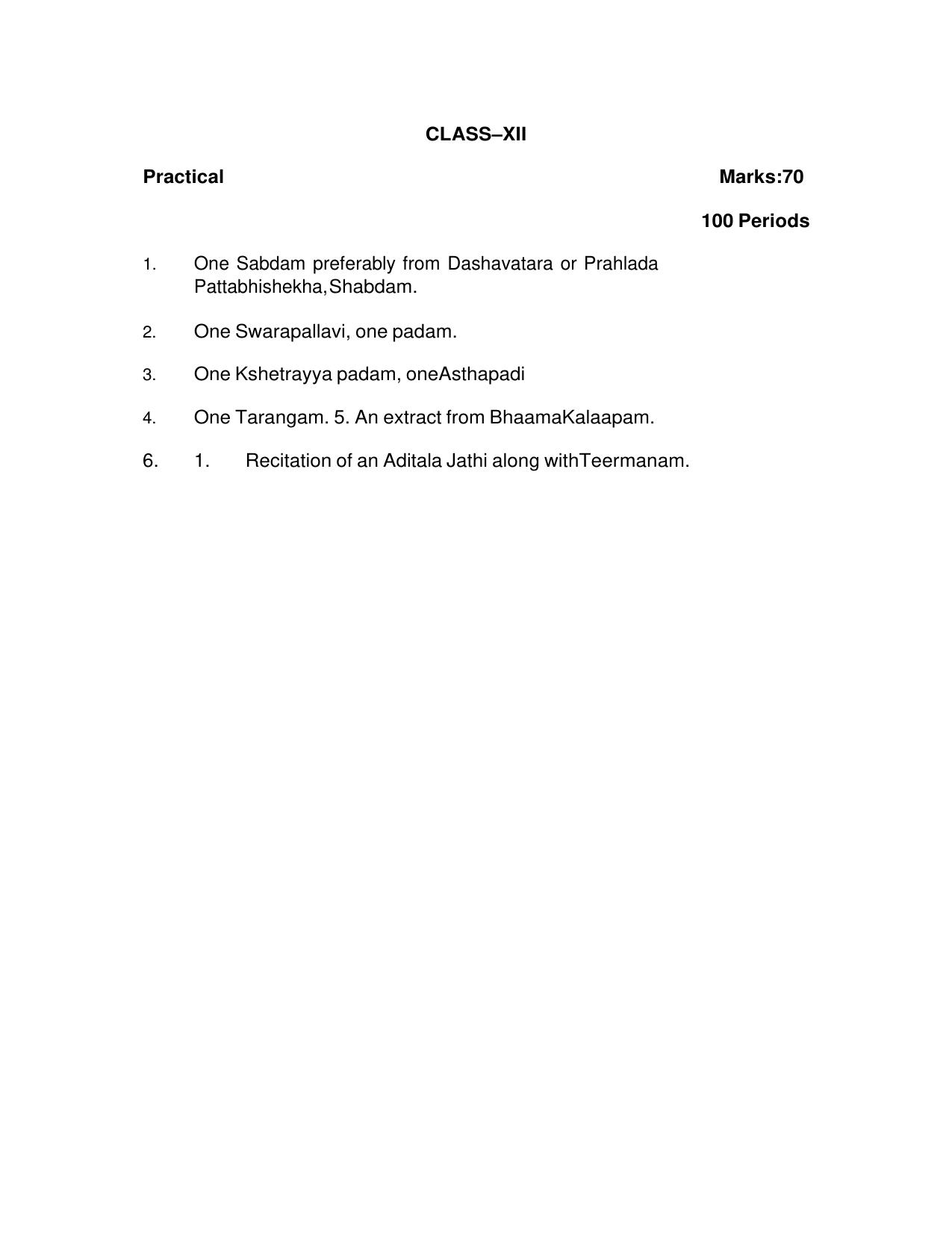 CBSE Class XI & XII Dance Syllabus - Page 15