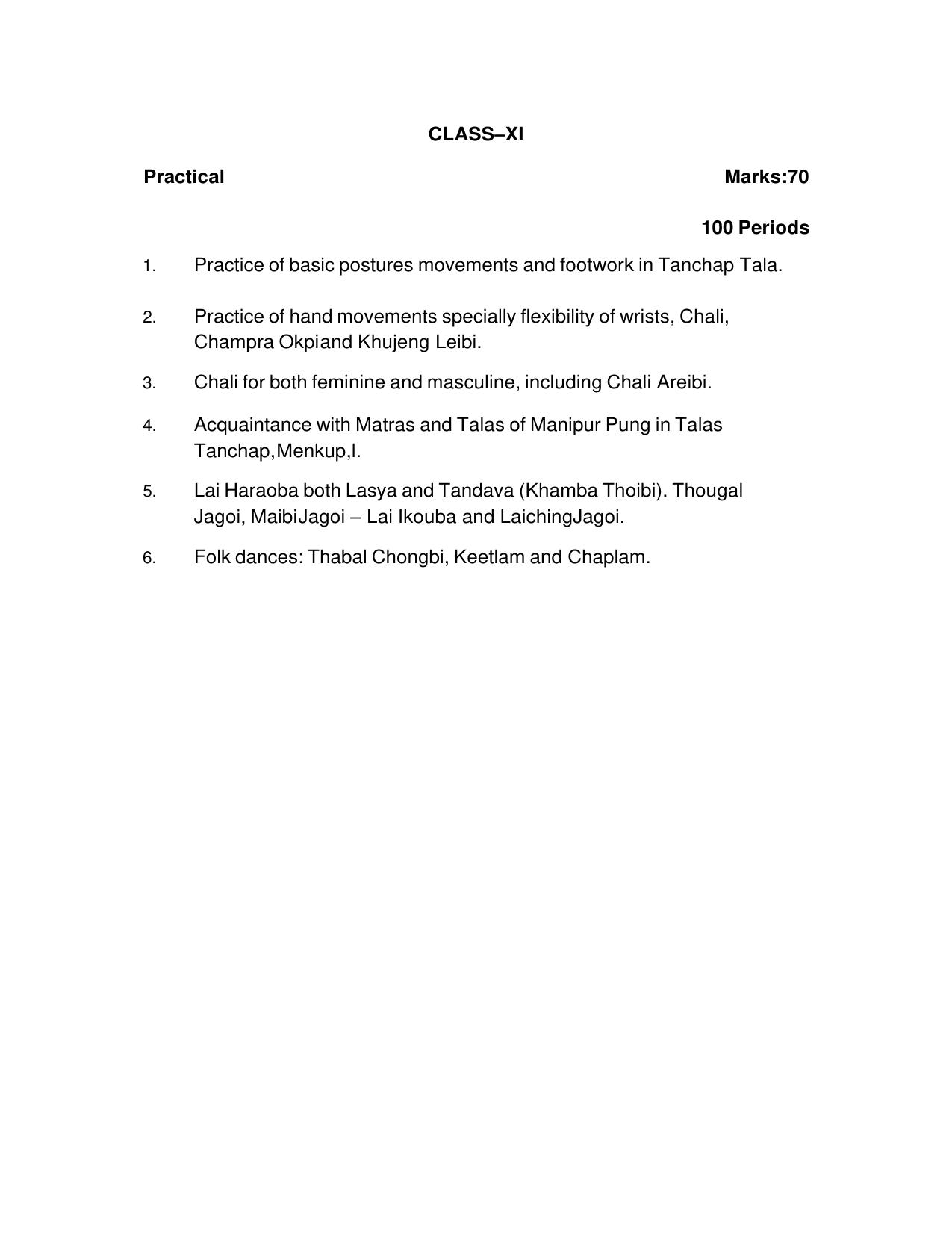 CBSE Class XI & XII Dance Syllabus - Page 21