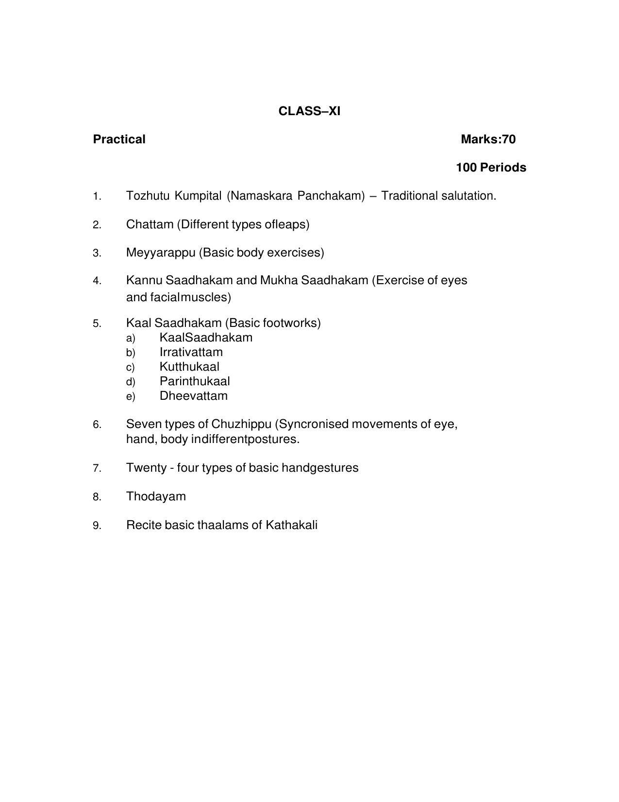 CBSE Class XI & XII Dance Syllabus - Page 25