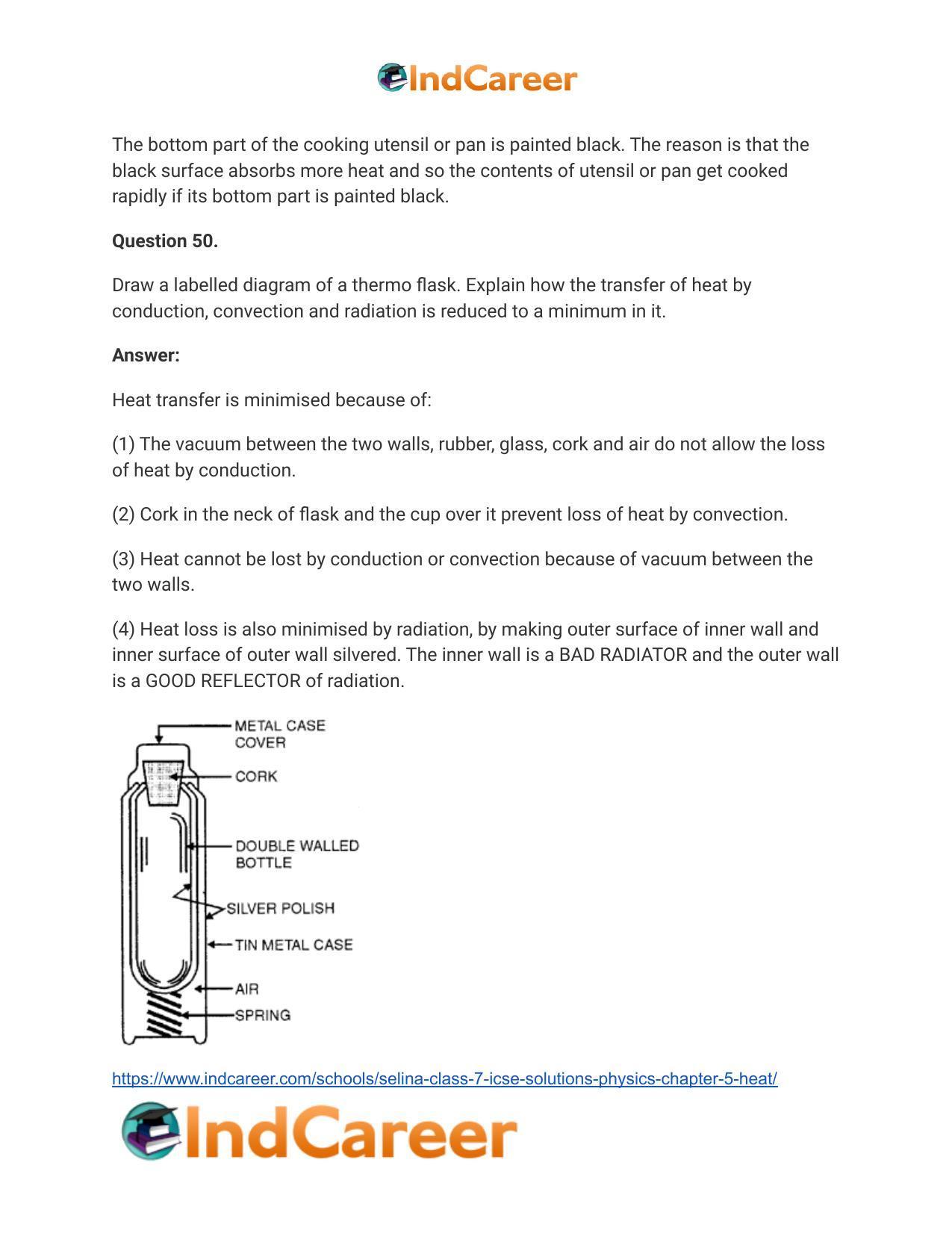 Selina Class 7 ICSE Solutions Physics : Chapter 5- Heat - Page 24