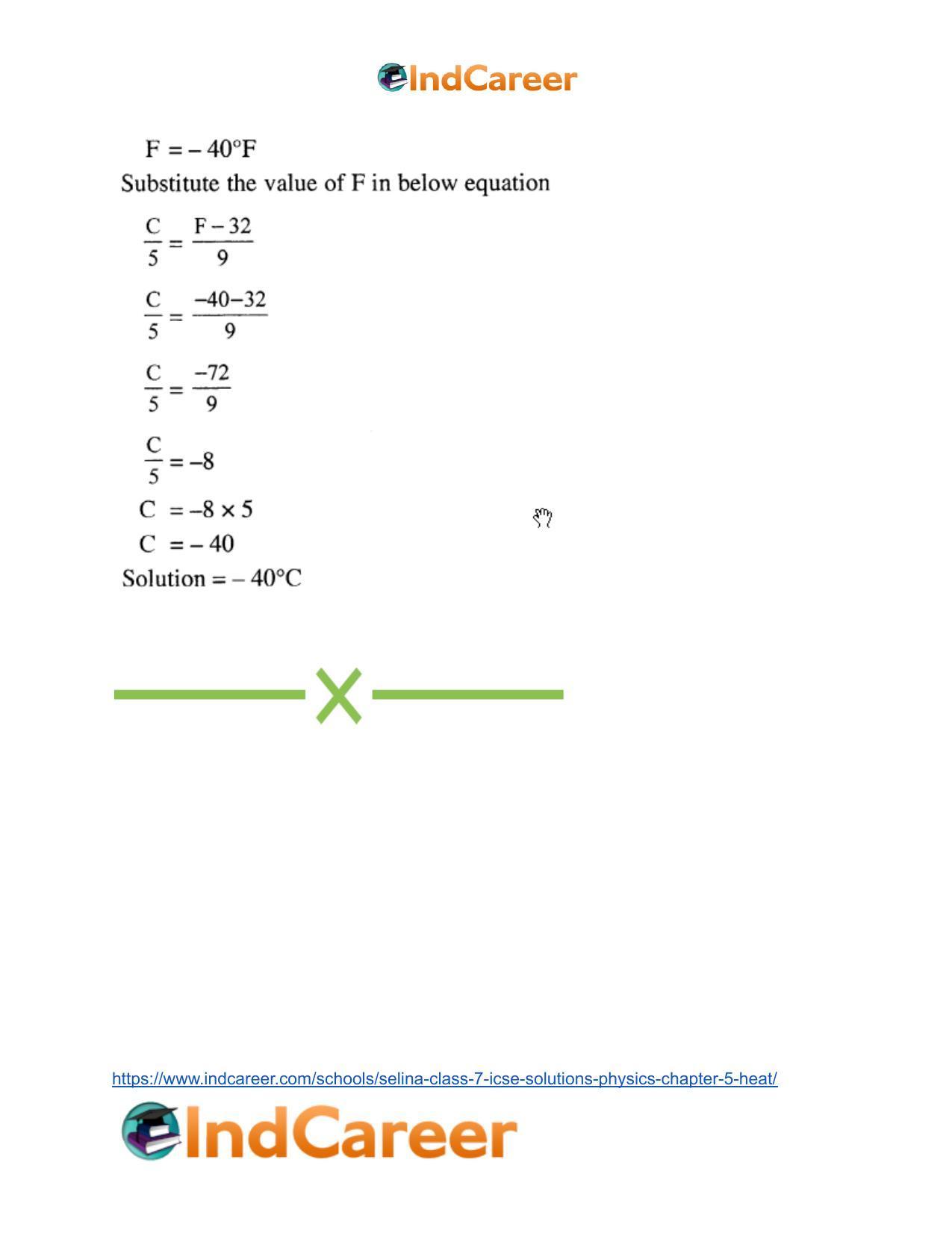 Selina Class 7 ICSE Solutions Physics : Chapter 5- Heat - Page 28