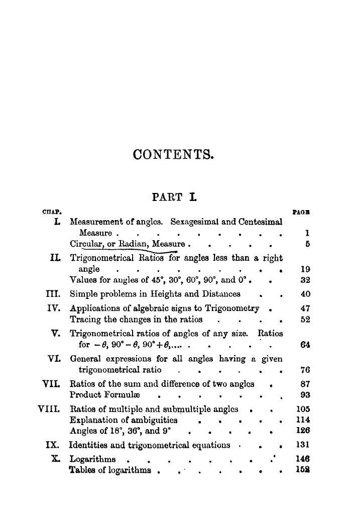 Plane Trigonometry by SL Loney - Page 6