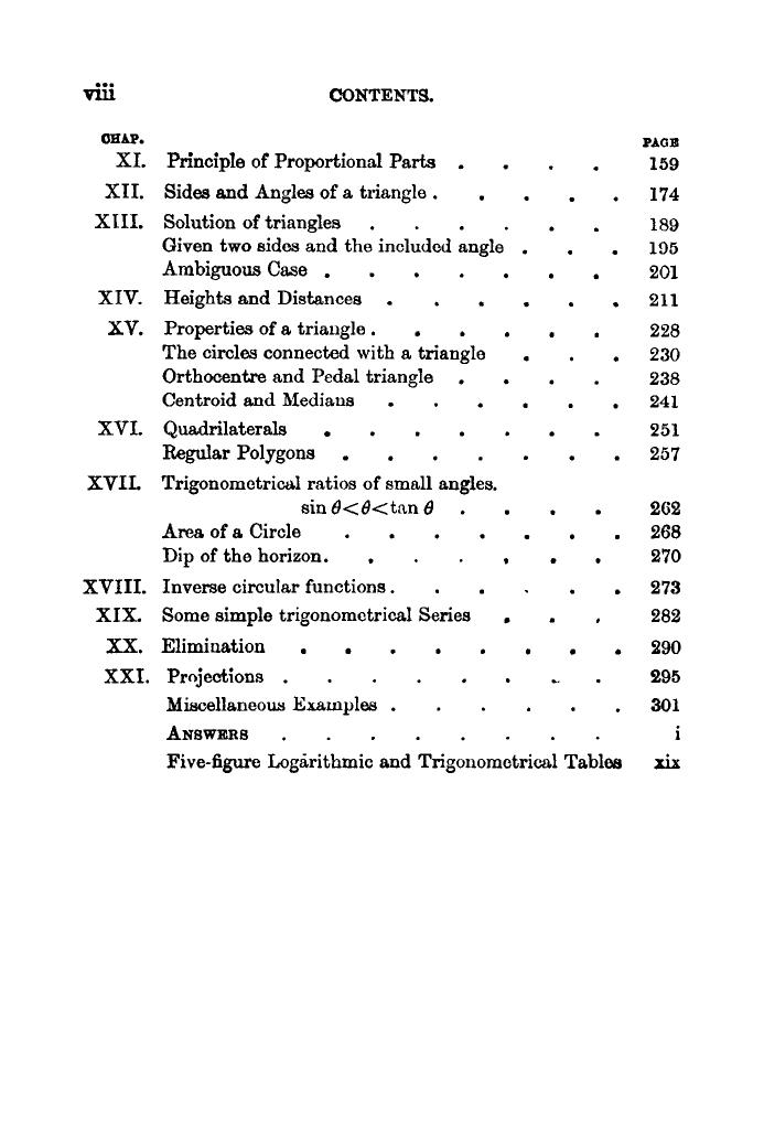 Plane Trigonometry by SL Loney - Page 7