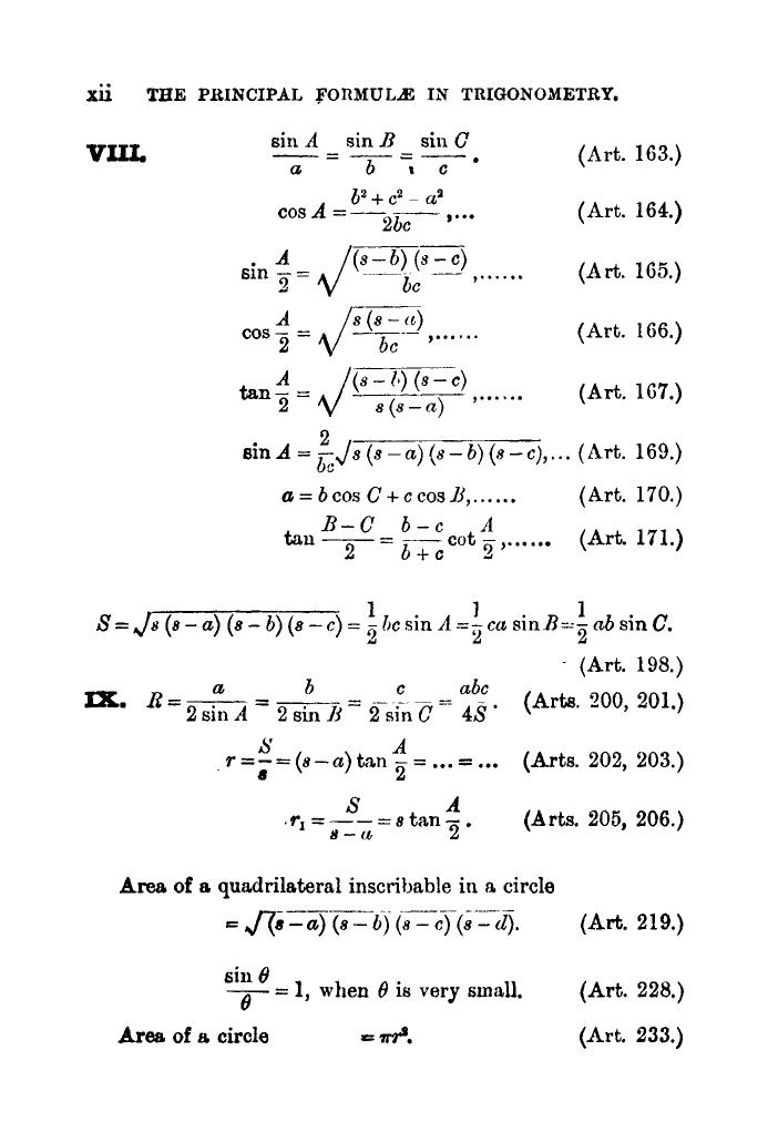Plane Trigonometry by SL Loney - Page 11