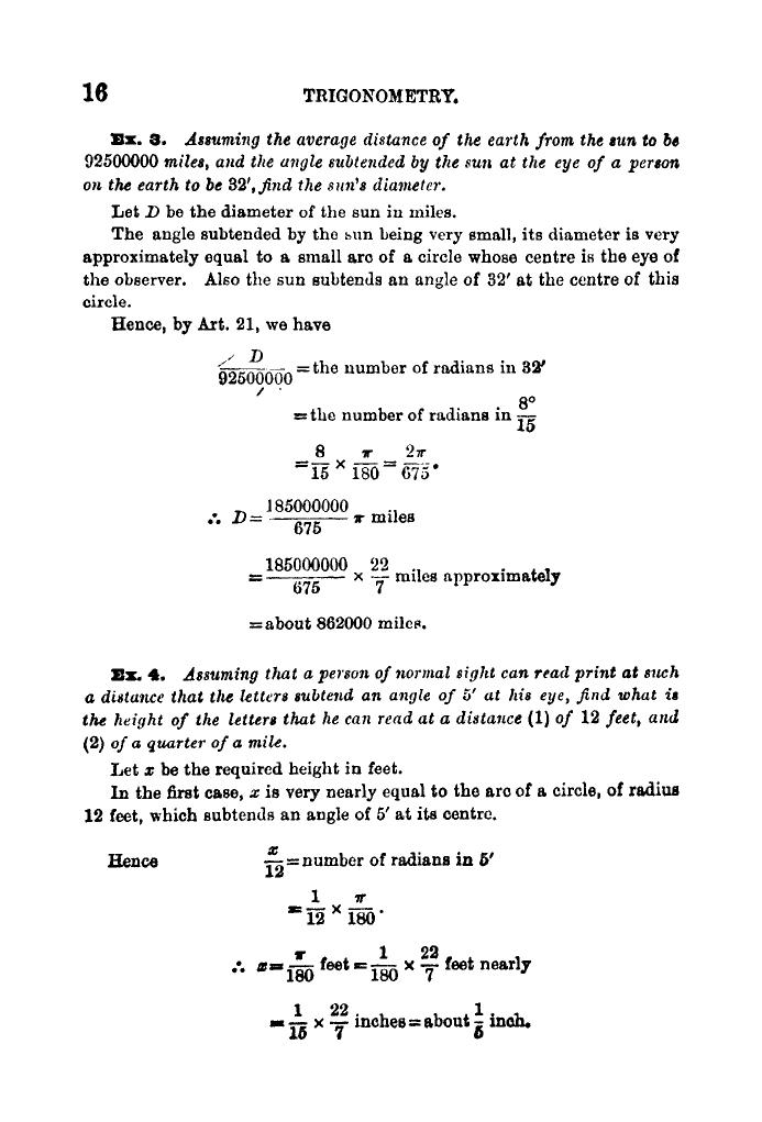 Plane Trigonometry by SL Loney - Page 29