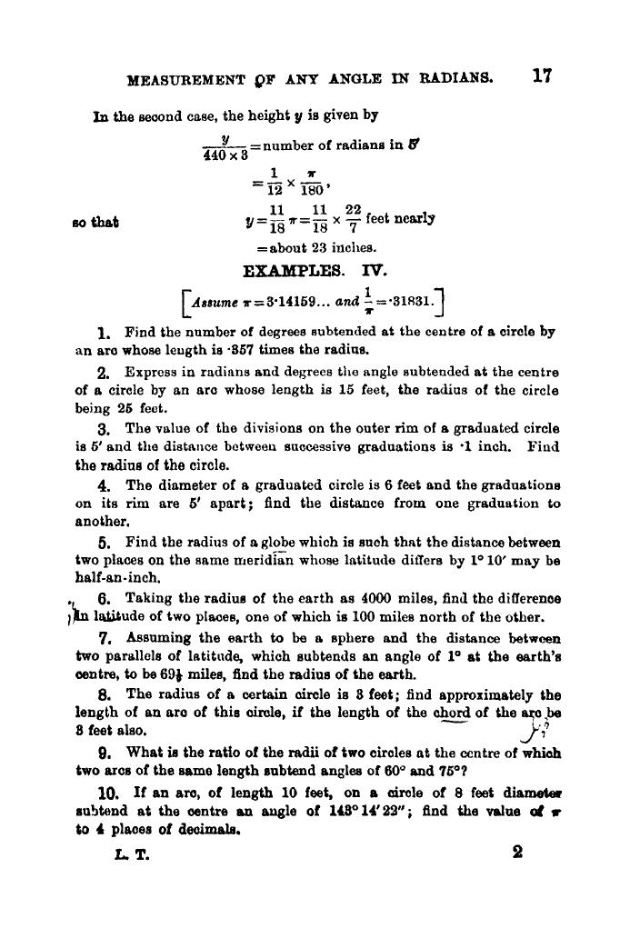 Plane Trigonometry by SL Loney - Page 30