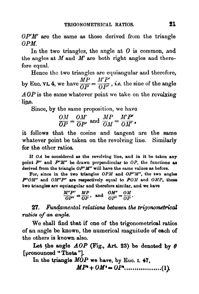 Plane Trigonometry by SL Loney - Page 34
