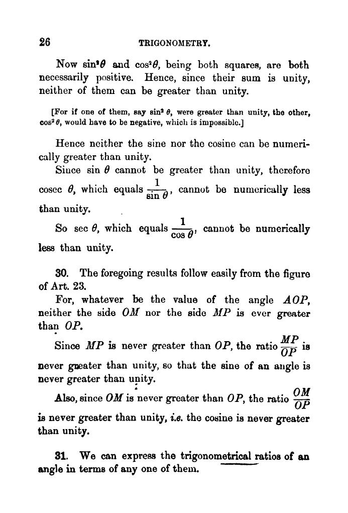 Plane Trigonometry by SL Loney - Page 39