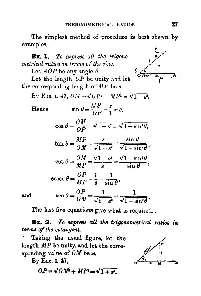 Plane Trigonometry by SL Loney - Page 40