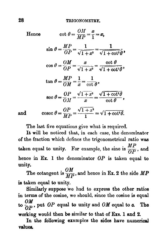 Plane Trigonometry by SL Loney - Page 41