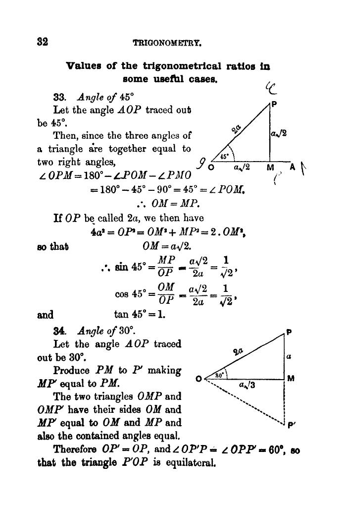 Plane Trigonometry by SL Loney - Page 45
