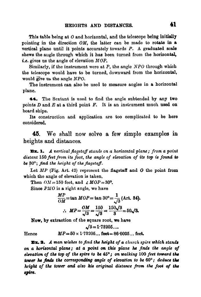 Plane Trigonometry by SL Loney - Page 54