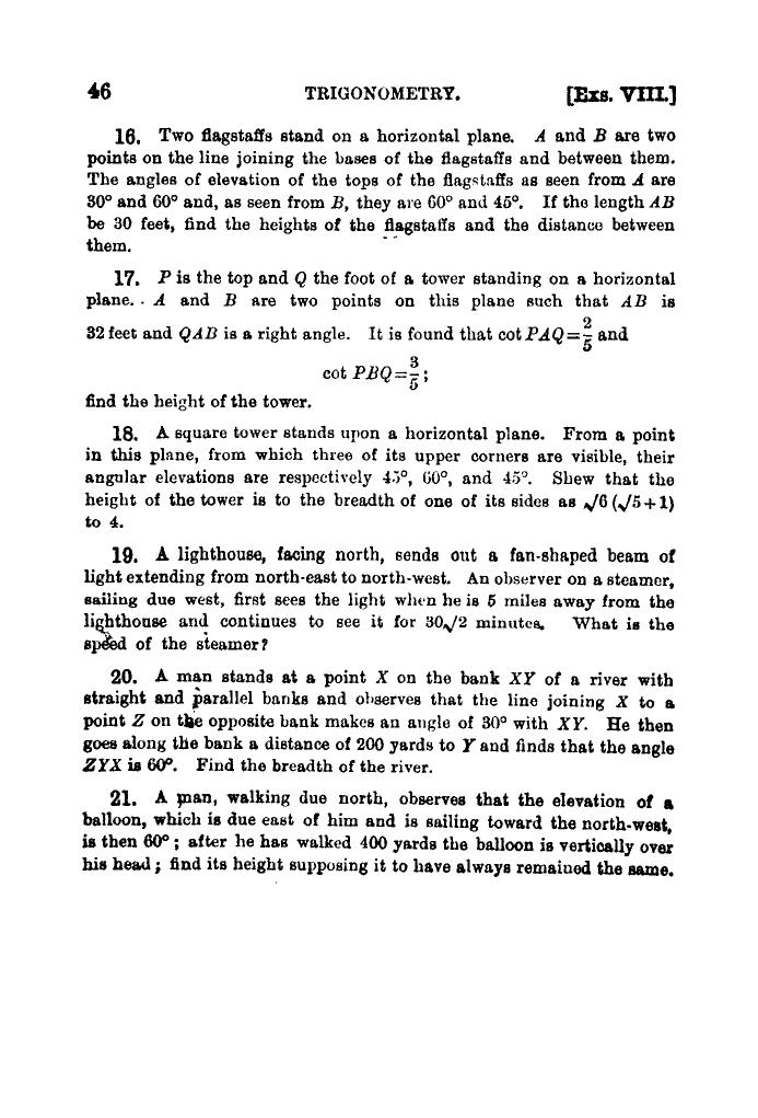 Plane Trigonometry by SL Loney - Page 59