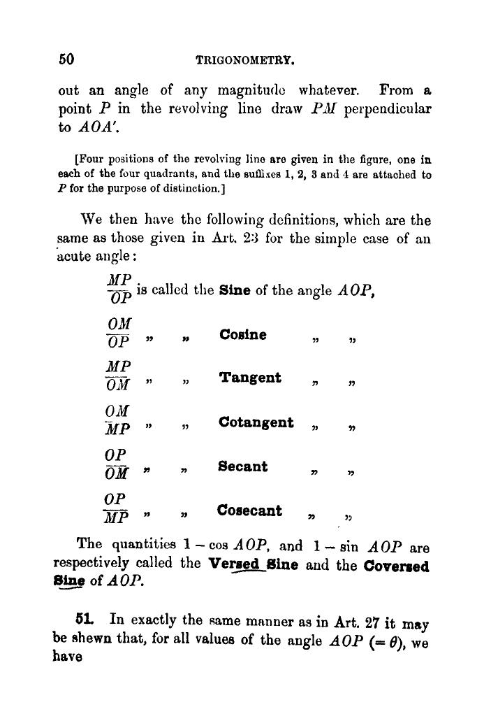Plane Trigonometry by SL Loney - Page 63