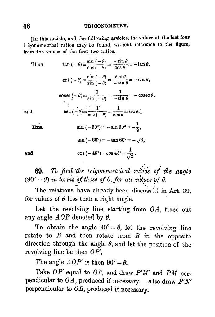 Plane Trigonometry by SL Loney - Page 79